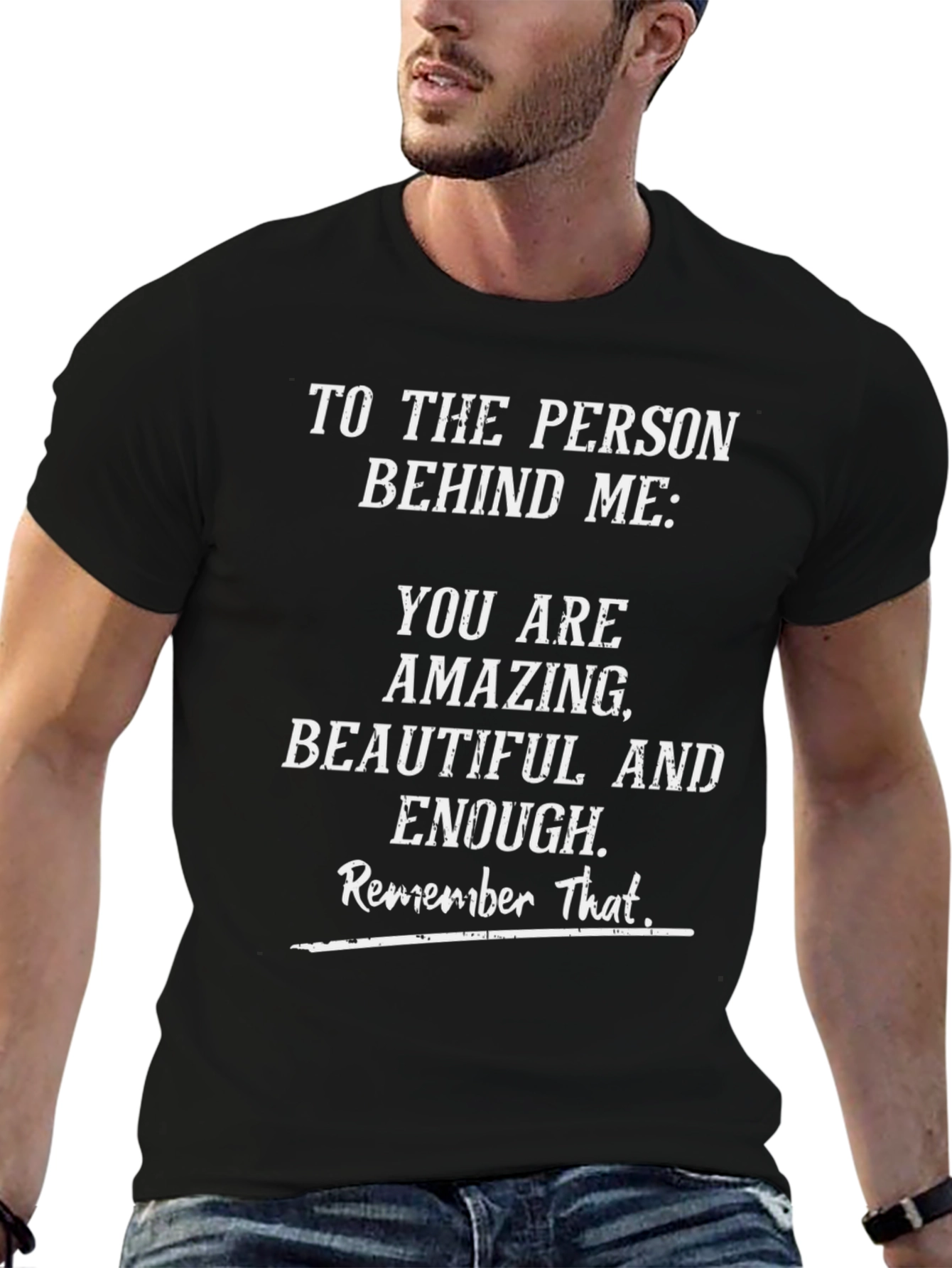 Positive Message Graphic T-Shirt - You Are Amazing!