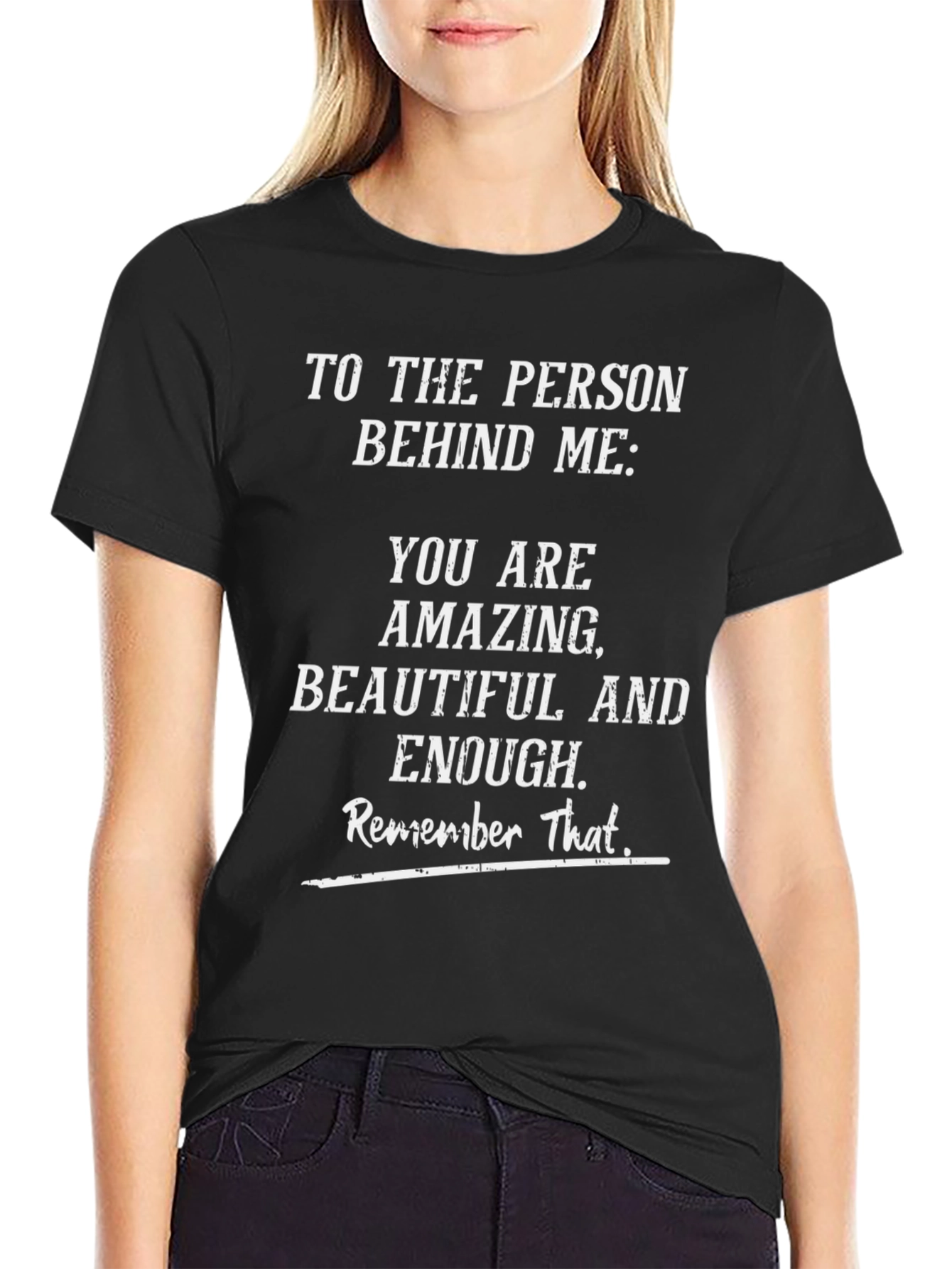 Positive Message Graphic T-Shirt - You Are Amazing!