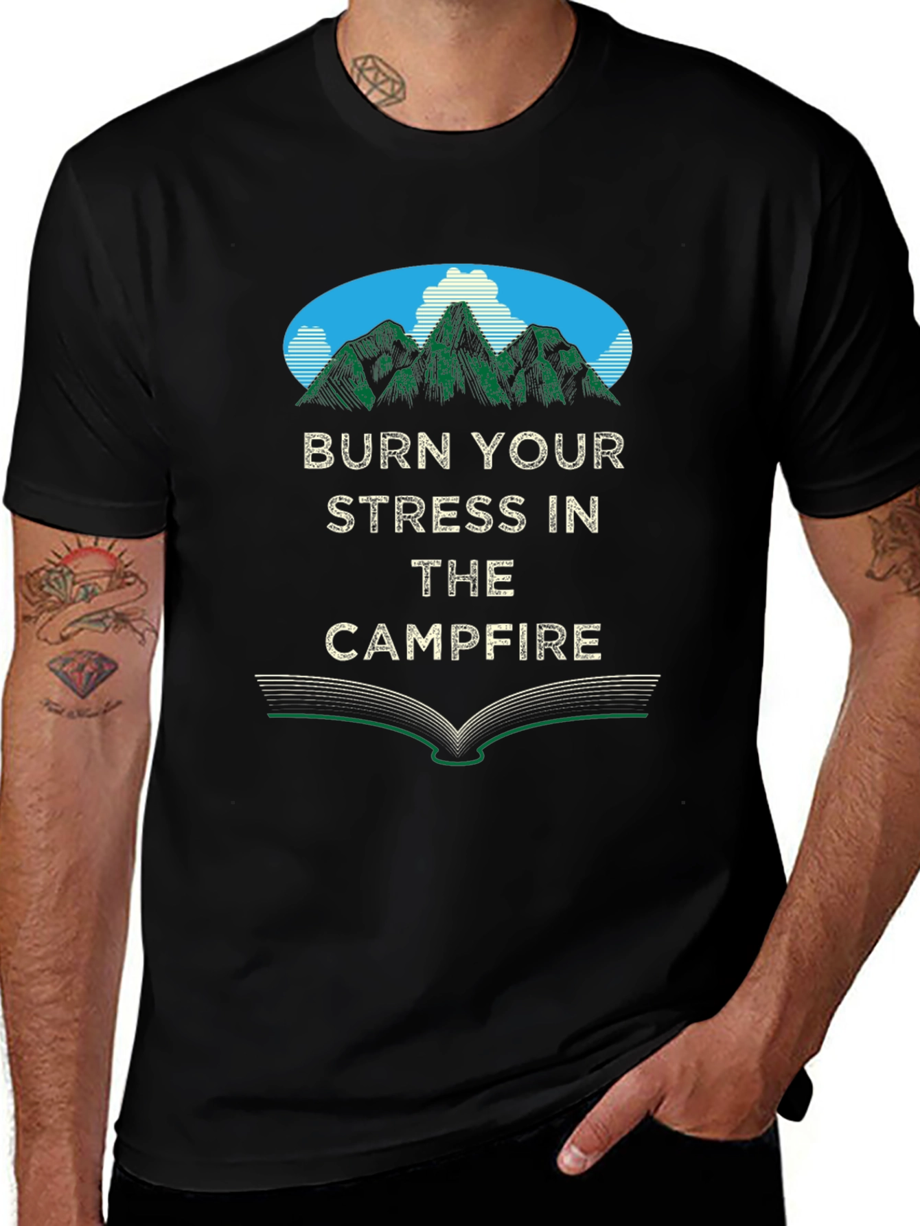 Burn Your Stress Campfire T-Shirt