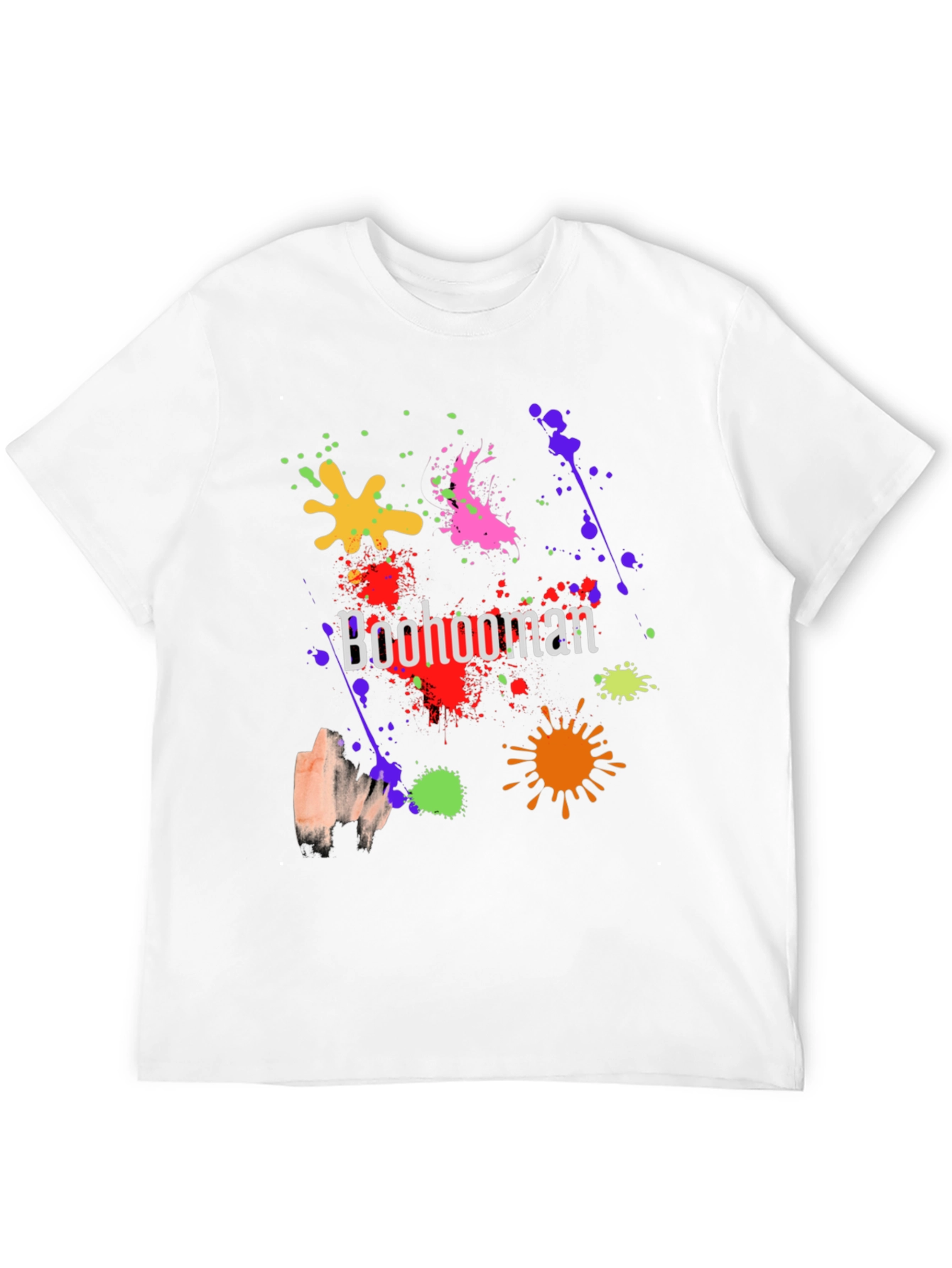 Boohooman Splatter Graphic Print T-Shirt