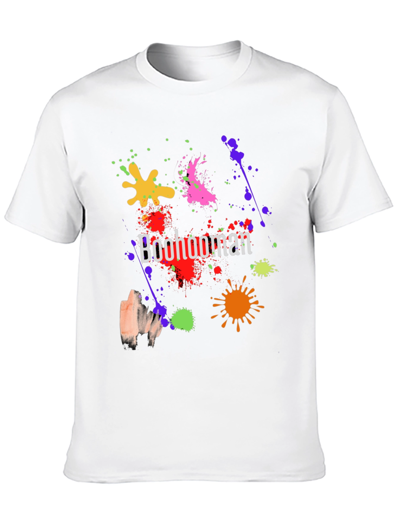 Boohooman Splatter Graphic Print T-Shirt
