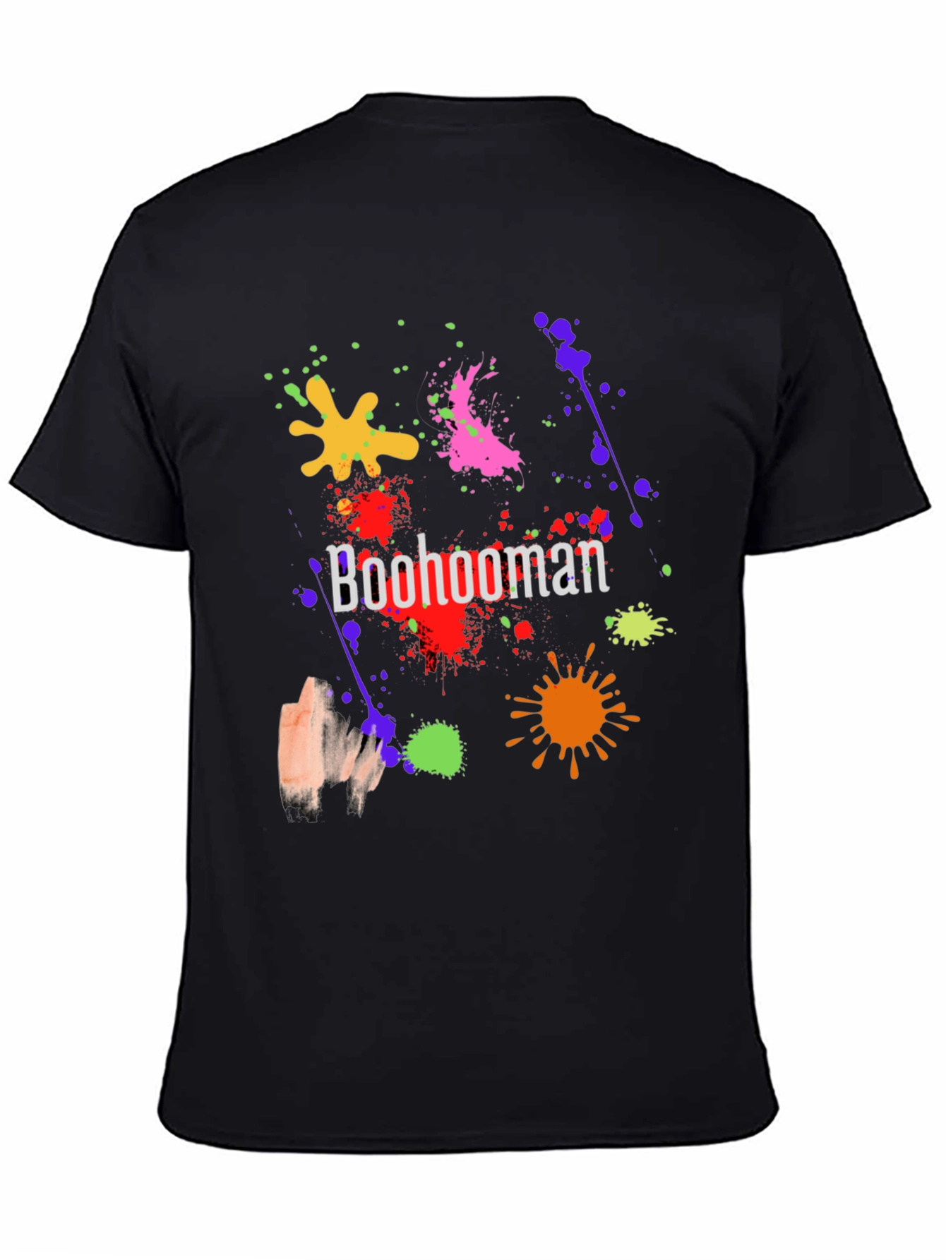 Boohooman Splatter Graphic Print T-Shirt