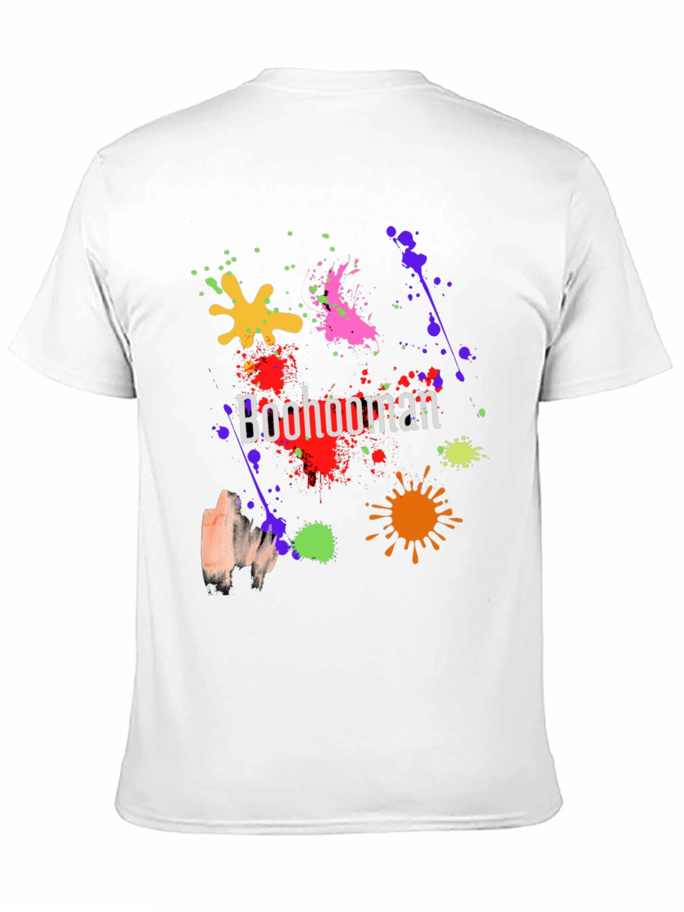 Boohooman Splatter Graphic Print T-Shirt