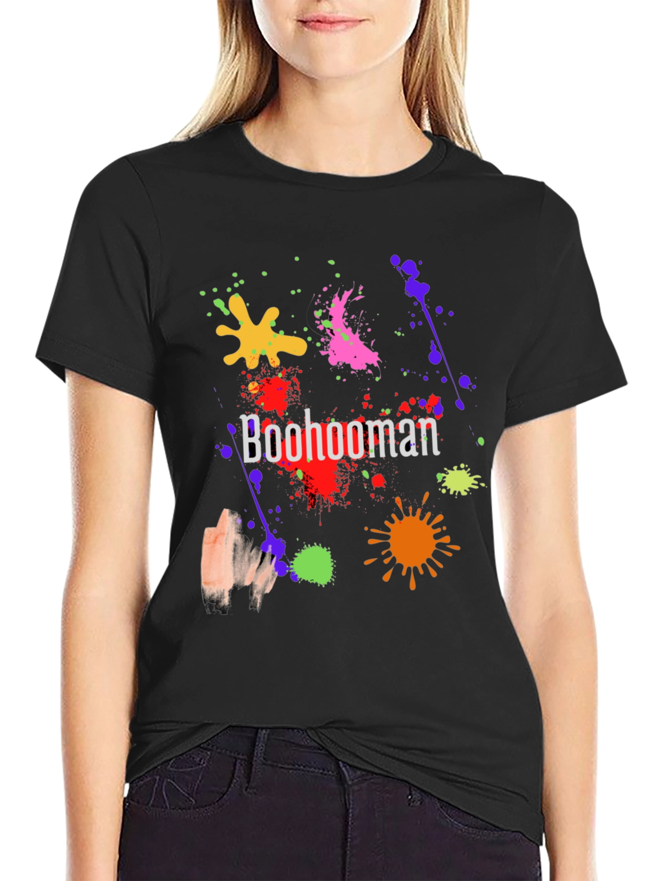 Boohooman Splatter Graphic Print T-Shirt