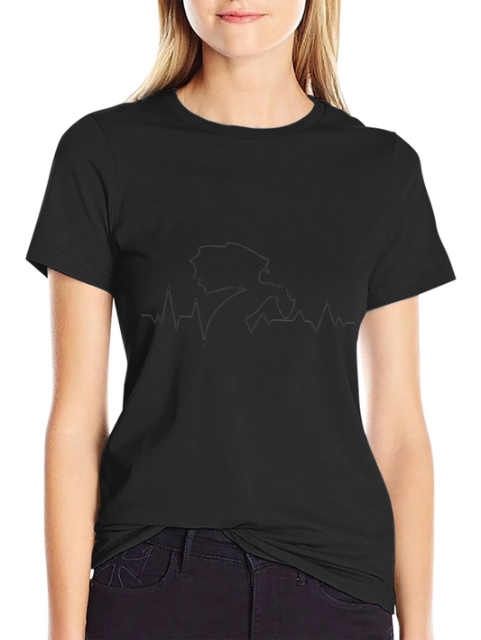Dragon Heartbeat T-Shirt - Black
