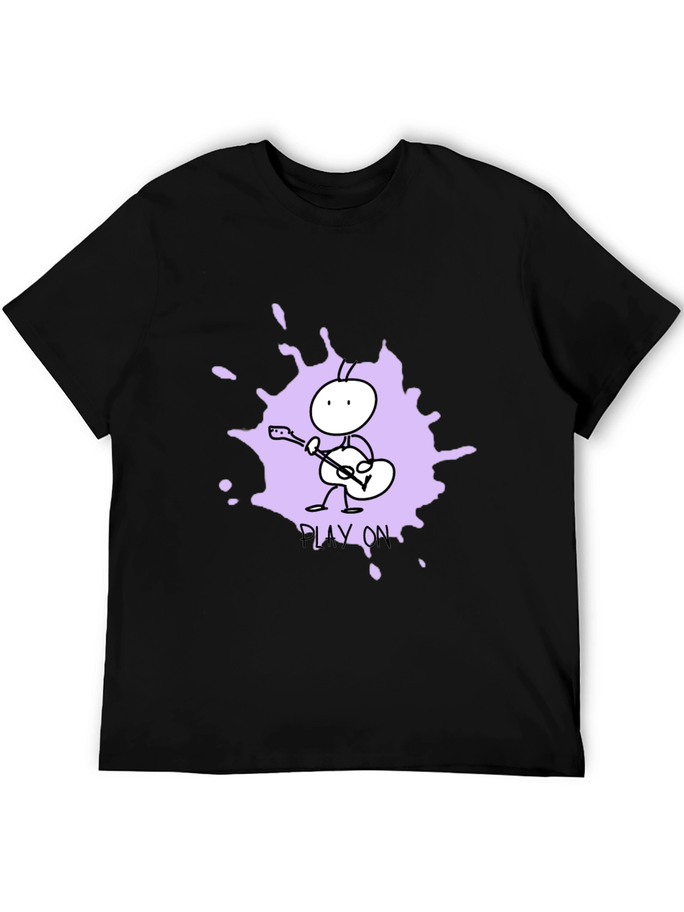 Play On Graphic Tee - Unique Ant Guitar Design