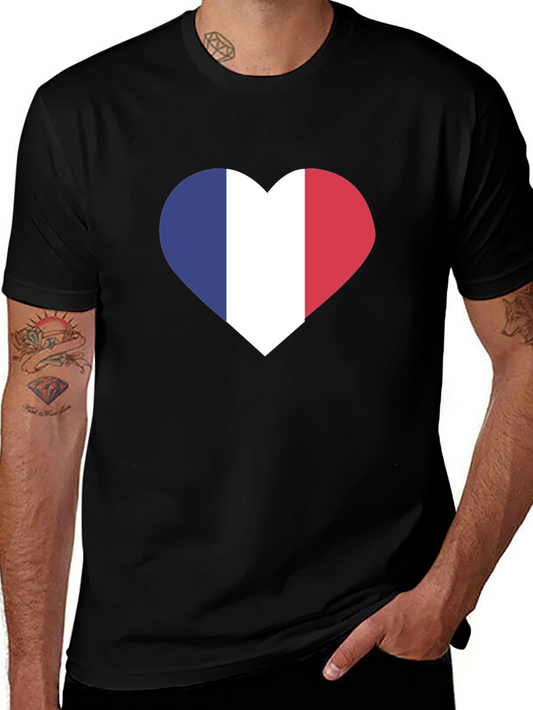 French Flag Heart T-Shirt