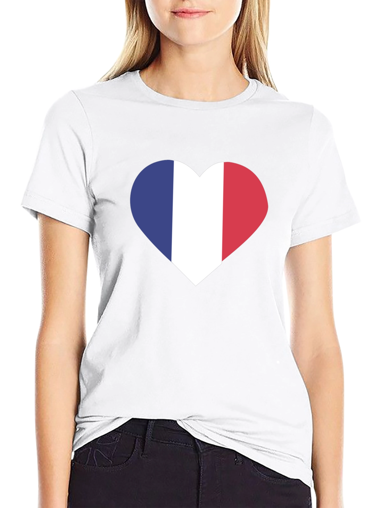 French Flag Heart T-Shirt