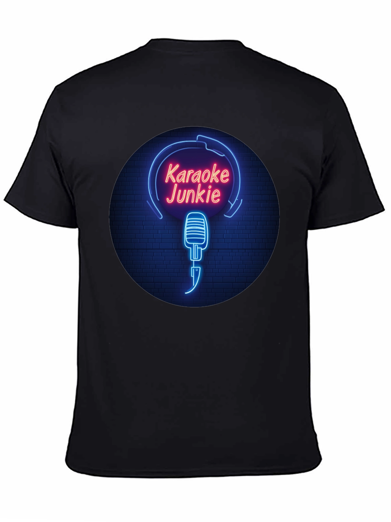 Karaoke Junkie Neon Graphic T-Shirt