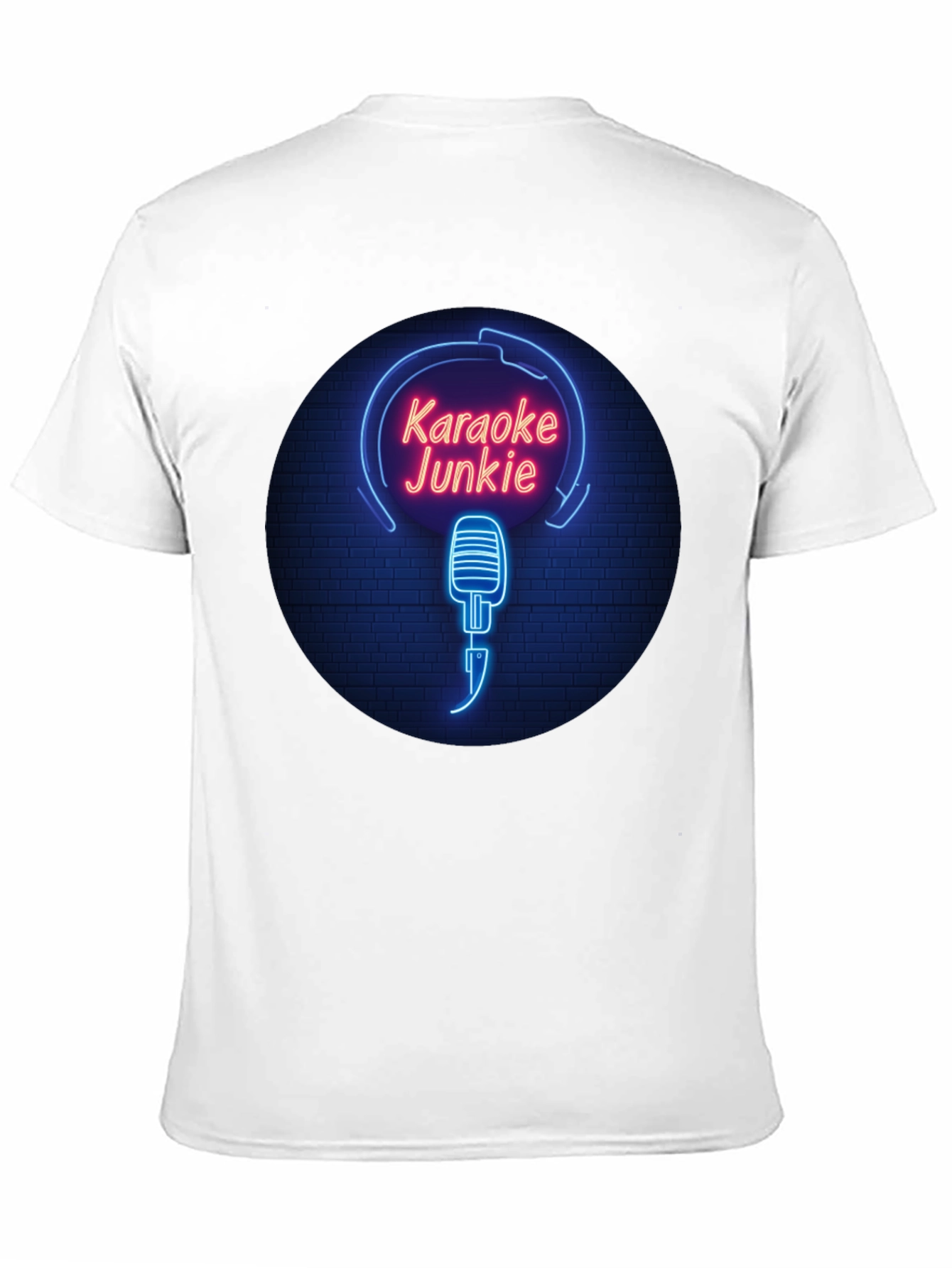 Karaoke Junkie Neon Graphic T-Shirt
