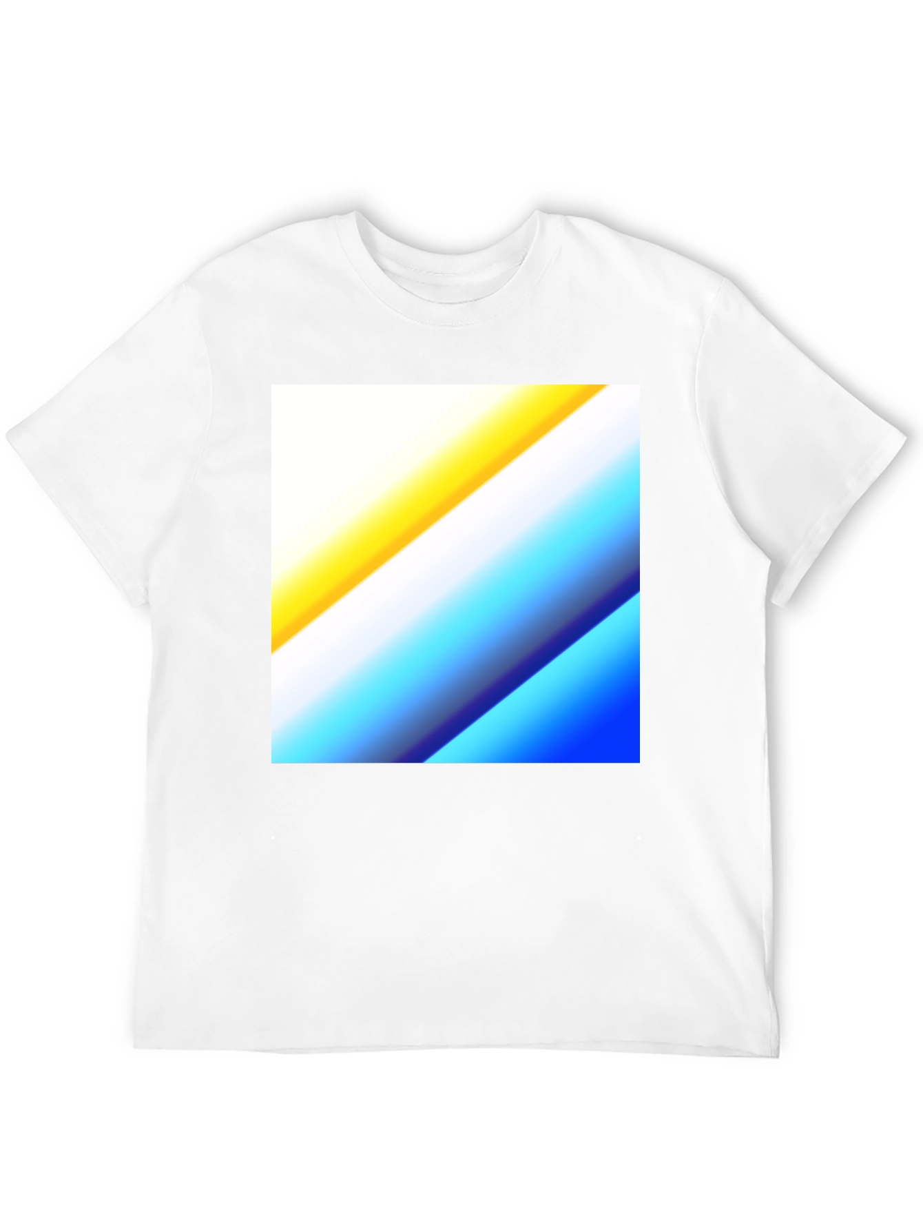 Abstract Gradient Graphic Tee - Black