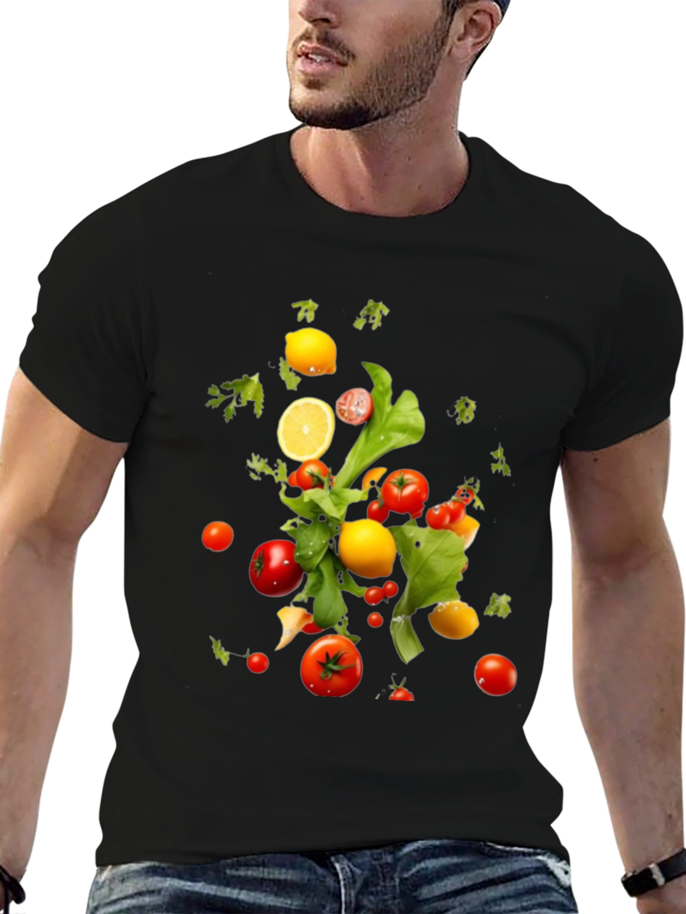 Fresh Veggie T-Shirt - Black