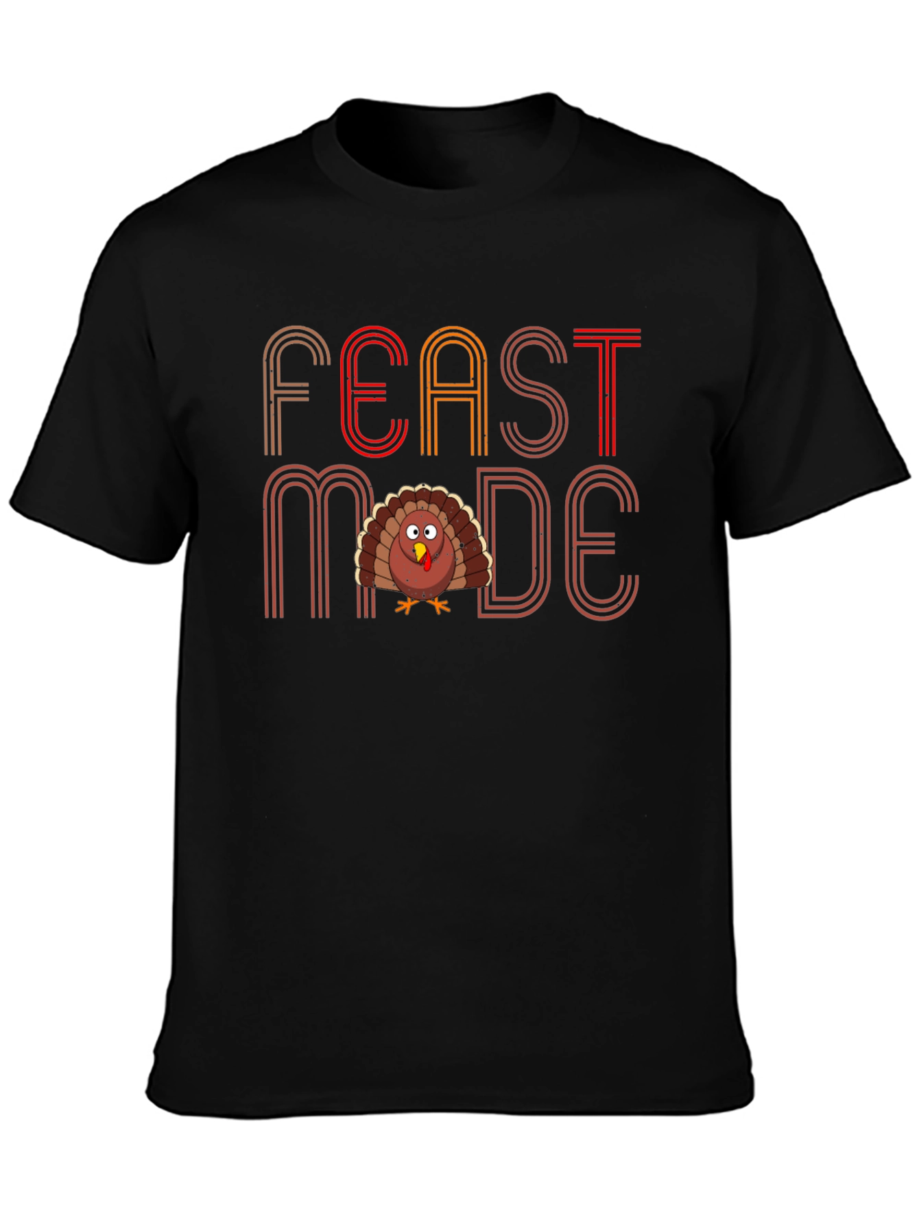 Feast Mode Turkey T-Shirt Thanksgiving Holiday Tee