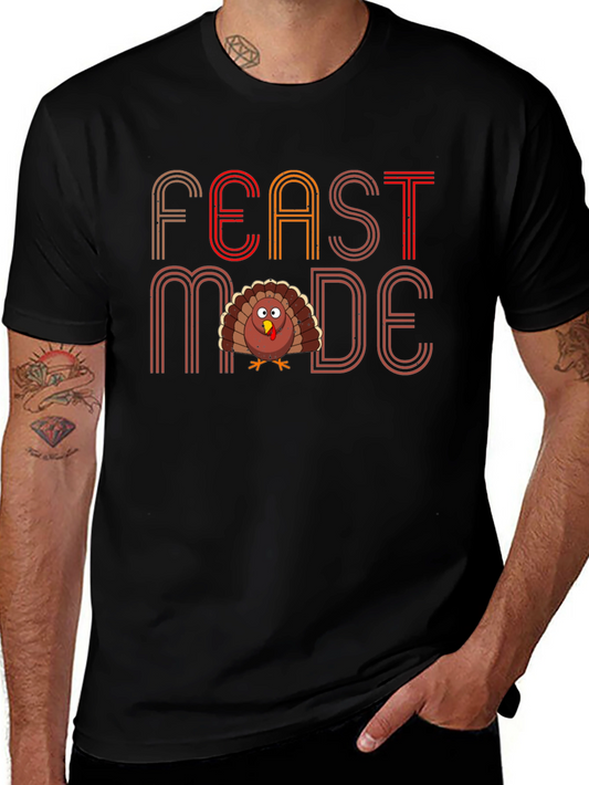 Feast Mode Turkey T-Shirt Thanksgiving Holiday Tee