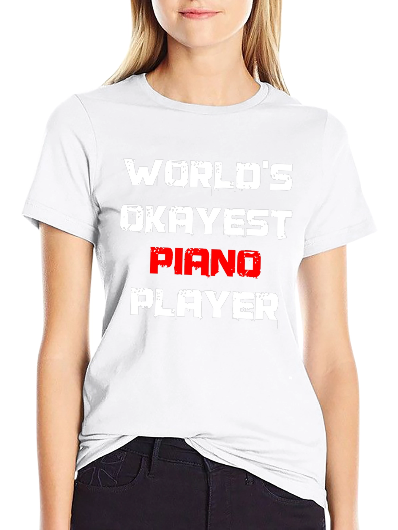 Worlds Okayest Piano Player T-Shirt
