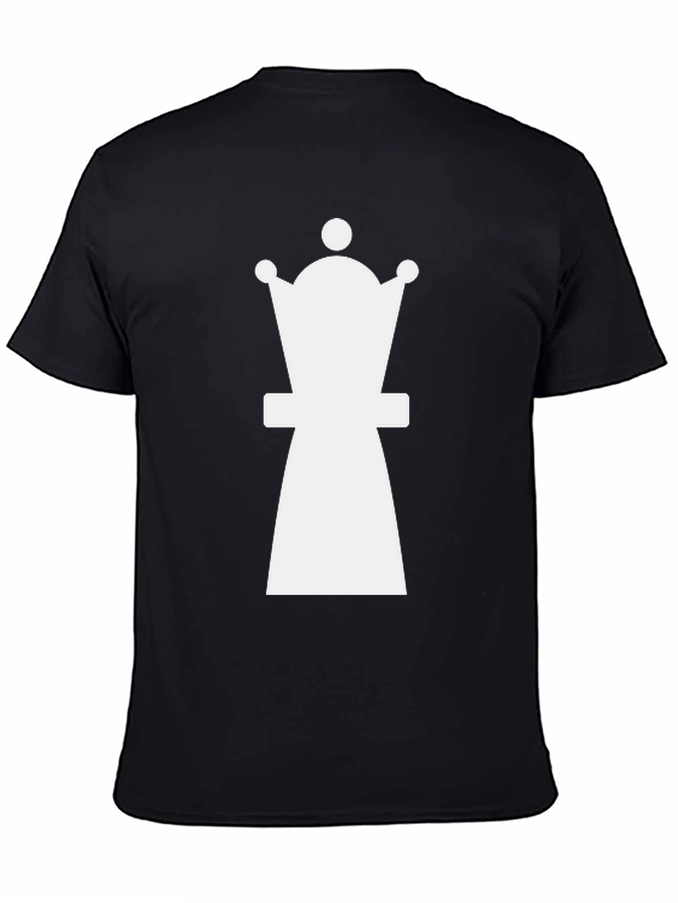 Chess Queen Graphic T-Shirt - Black Cotton Tee