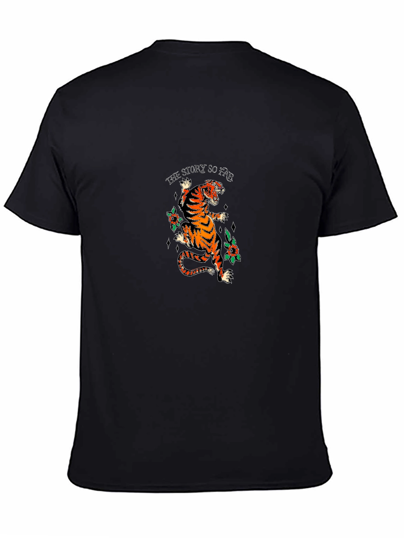 Tiger Graphic Black Tee