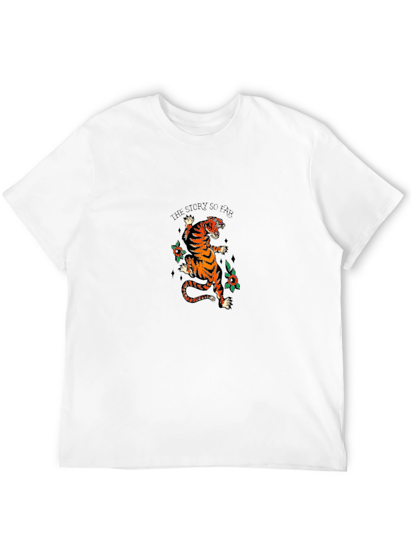 Tiger Graphic Black Tee