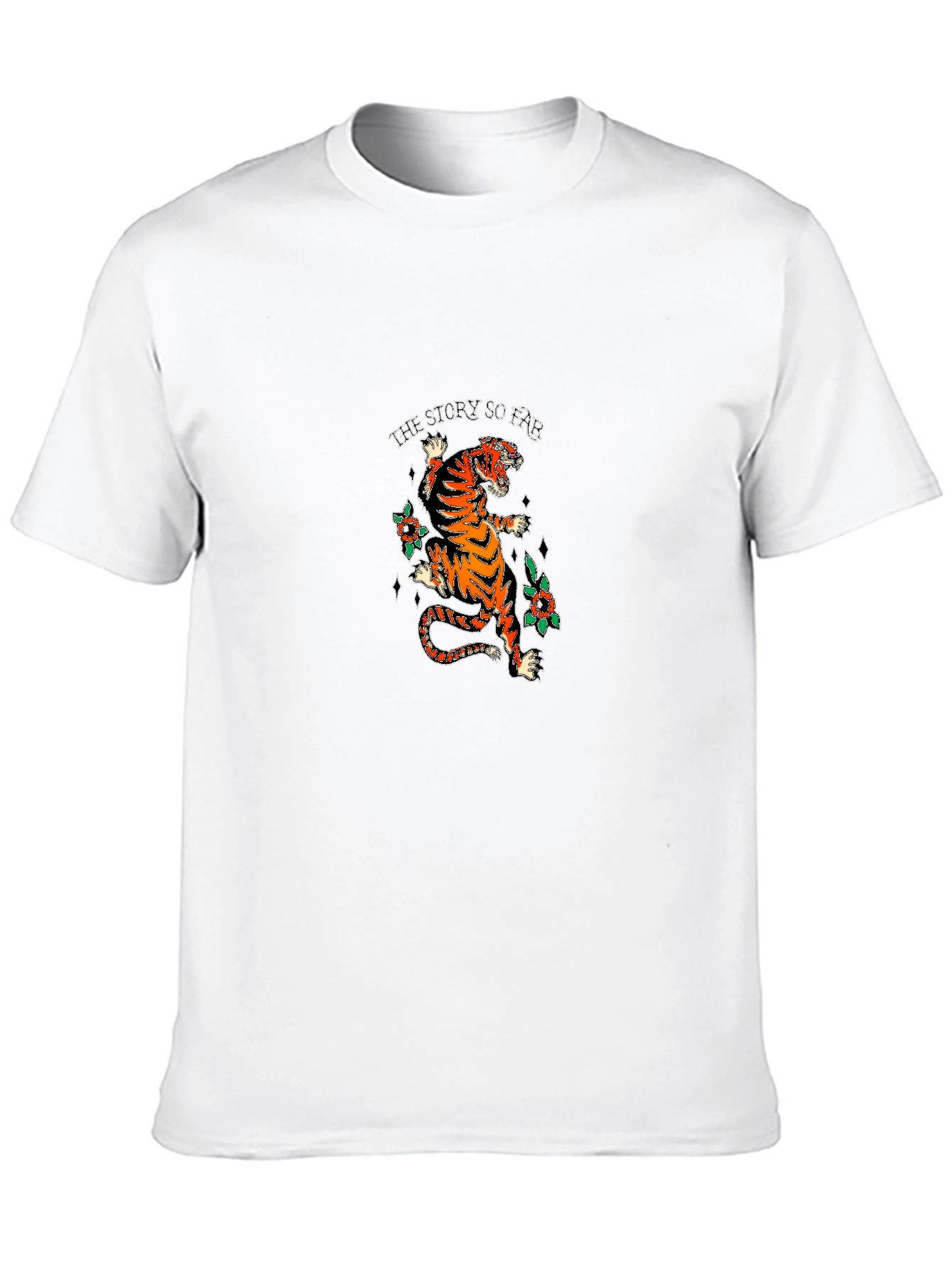 Tiger Graphic Black Tee