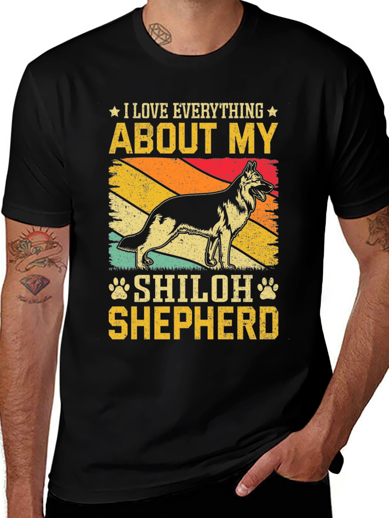 I Love My Shiloh Shepherd T-Shirt Dog Owner Gift