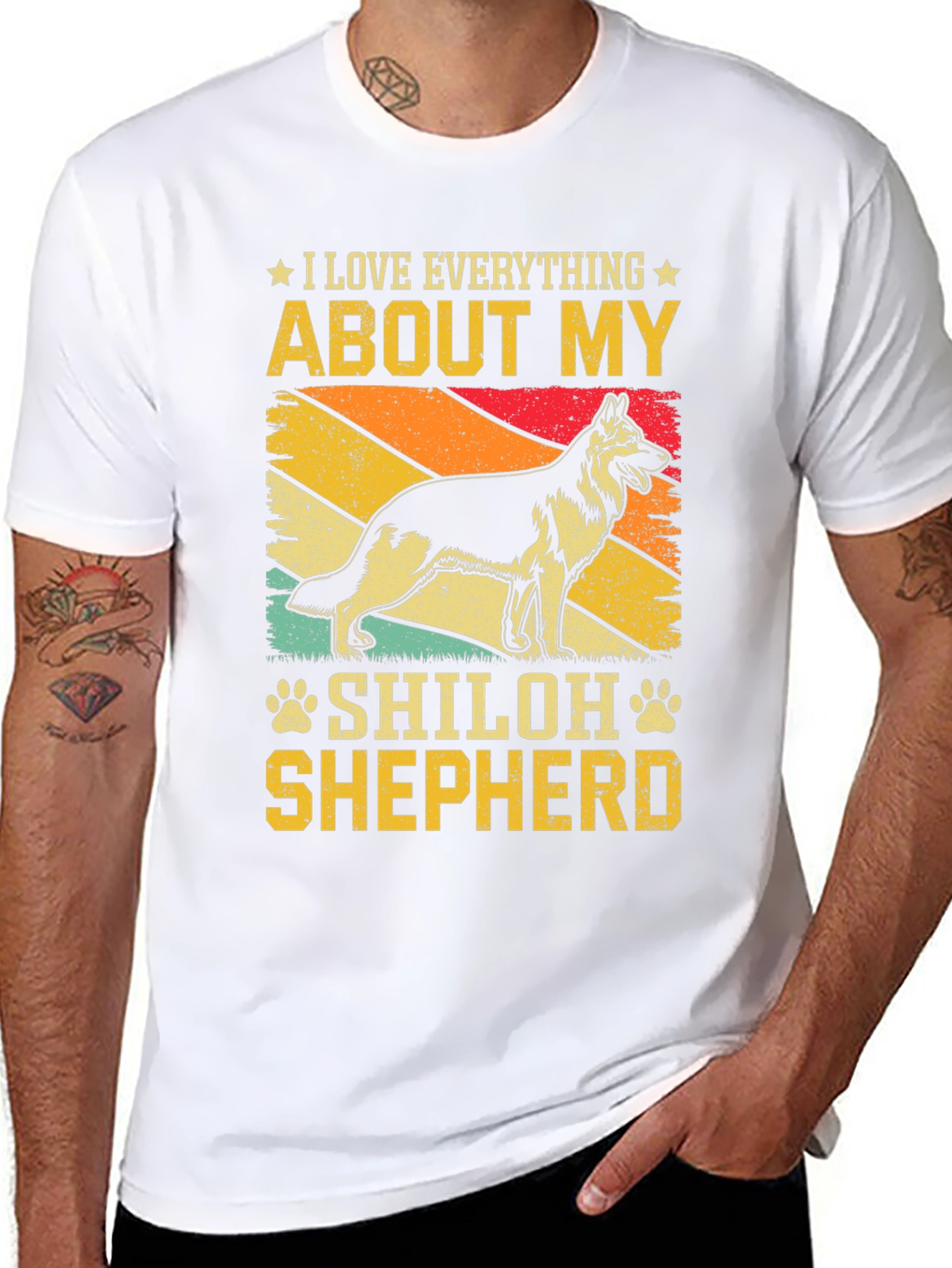 I Love My Shiloh Shepherd T-Shirt Dog Owner Gift