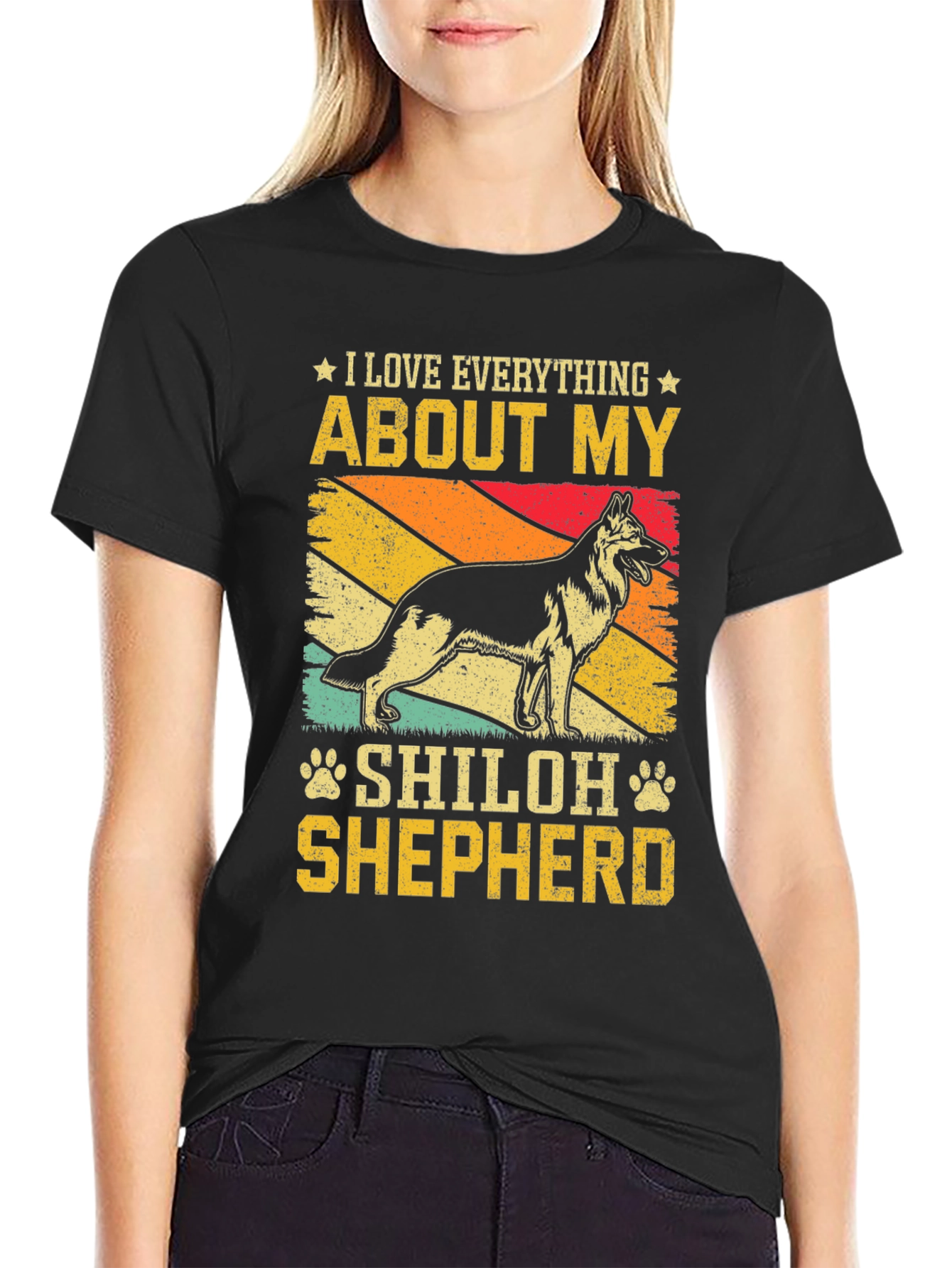 I Love My Shiloh Shepherd T-Shirt Dog Owner Gift