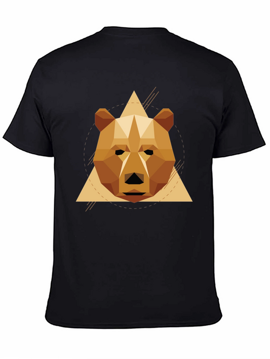 Geometric Bear T-Shirt - Stylish Graphic Tee
