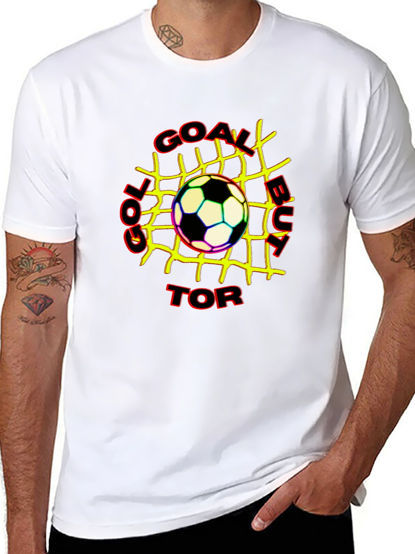Goal T-Shirt: Soccer Ball Graphic Tee