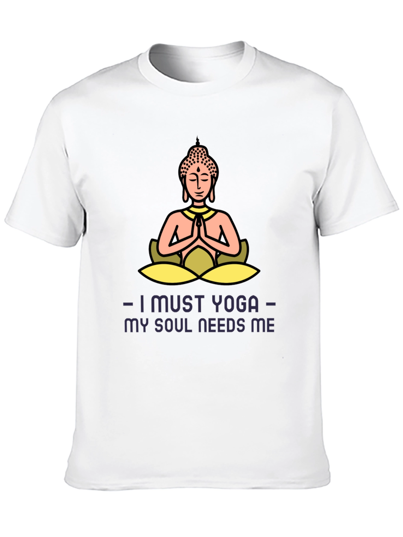 Yoga Soul Needs Me Black T-Shirt