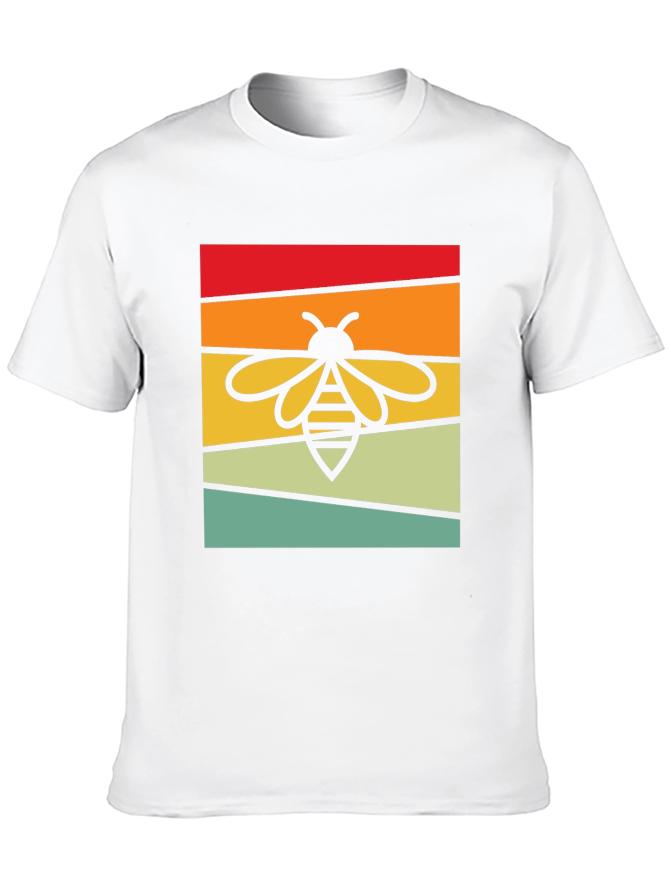 Retro Bee Graphic Tee - Black