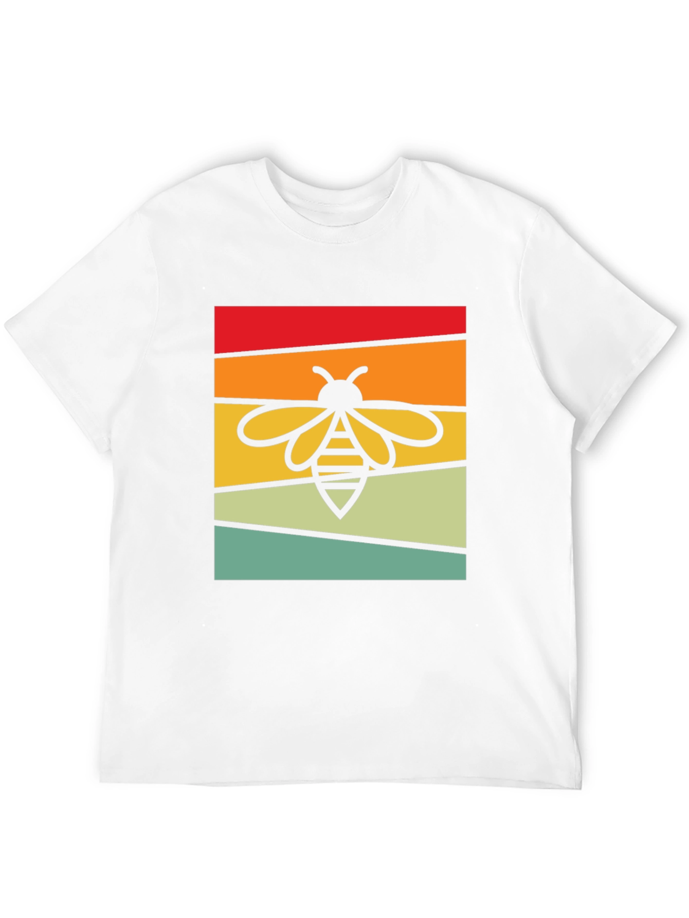 Retro Bee Graphic Tee - Black