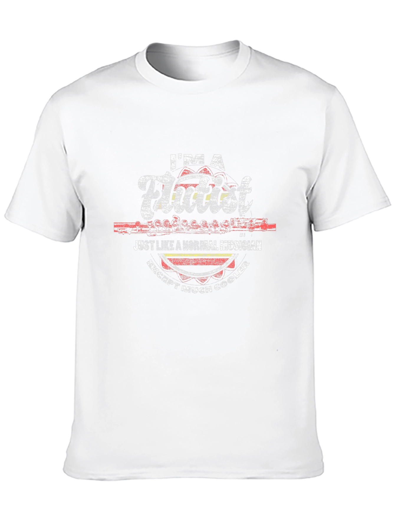 Cool Flutist T-Shirt - Musician Novelty Tee