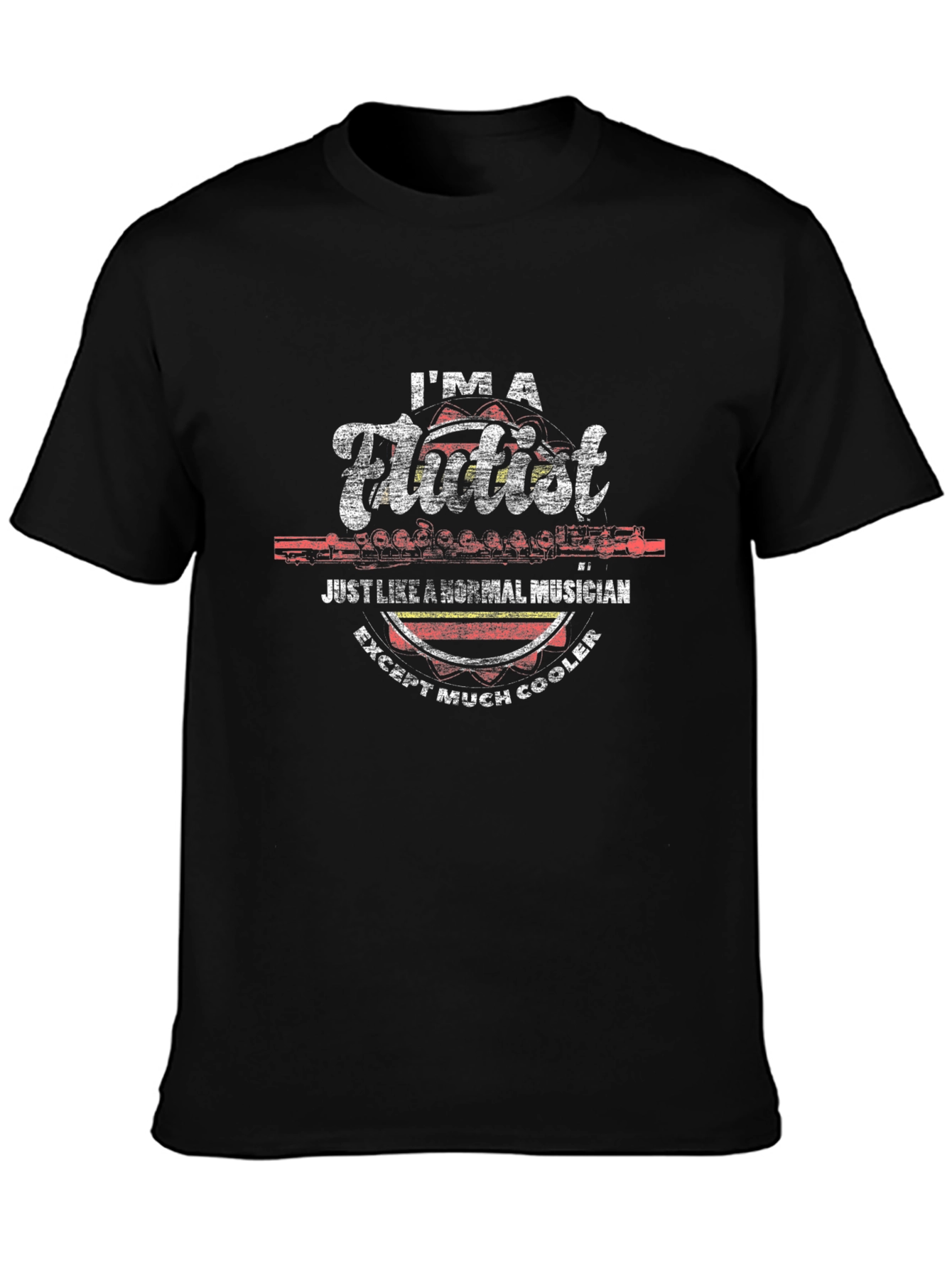 Cool Flutist T-Shirt - Musician Novelty Tee