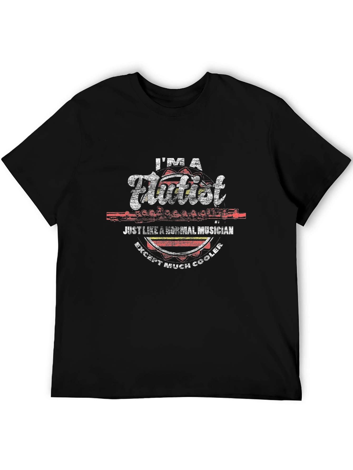 Cool Flutist T-Shirt - Musician Novelty Tee