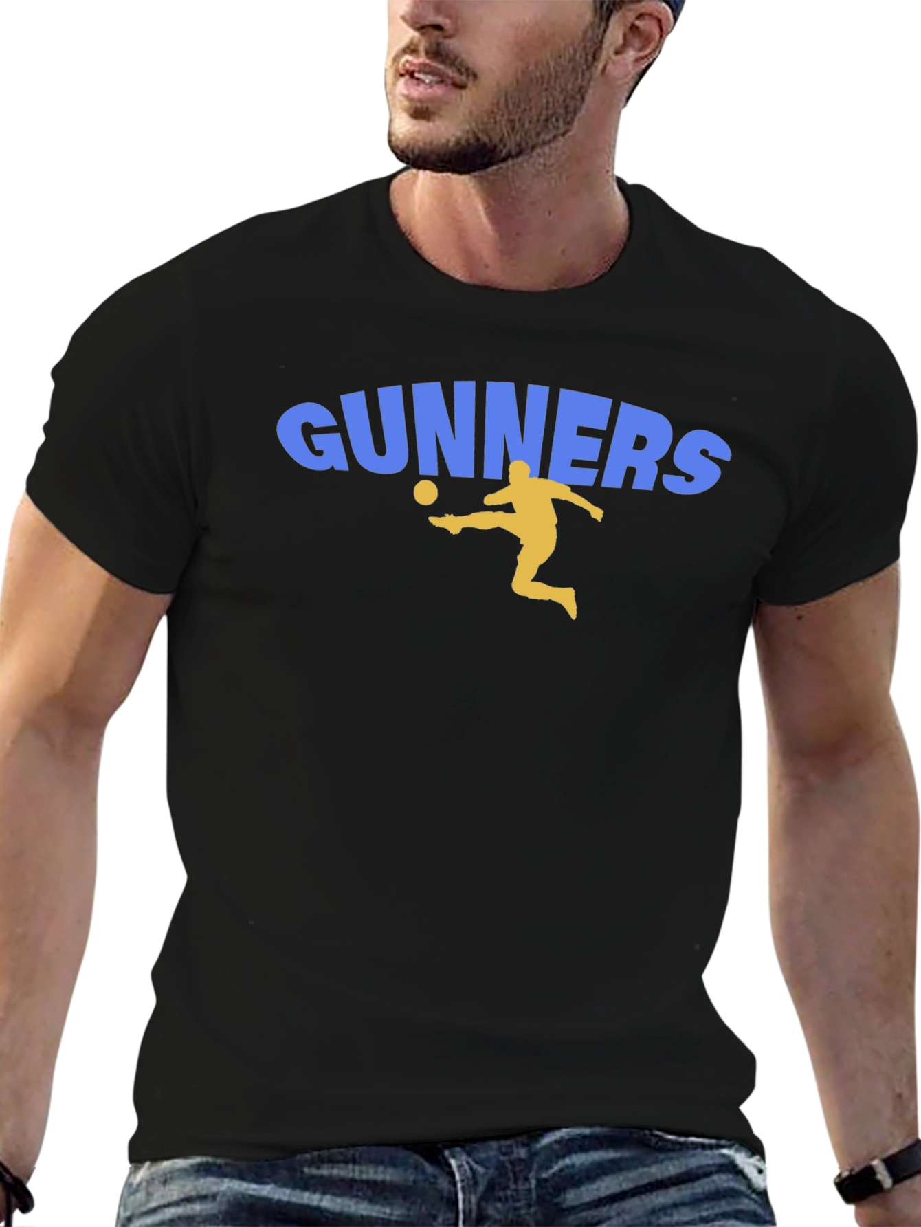 Gunners Soccer Fan T-Shirt - Black