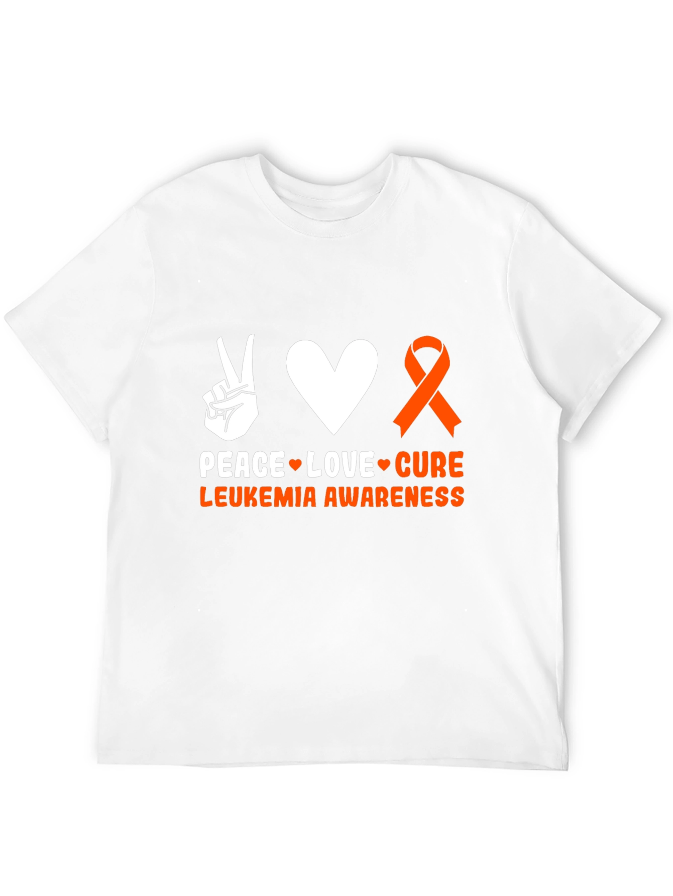 Peace Love Cure Leukemia Awareness T-Shirt