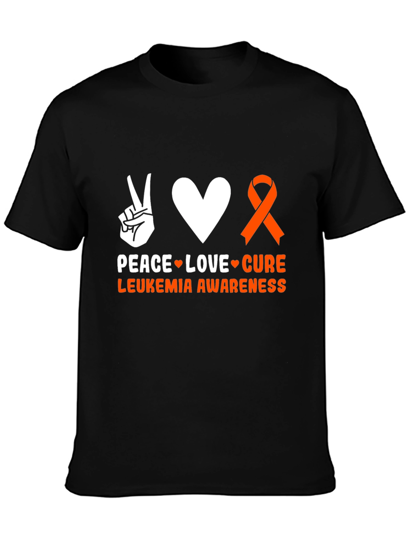Peace Love Cure Leukemia Awareness T-Shirt