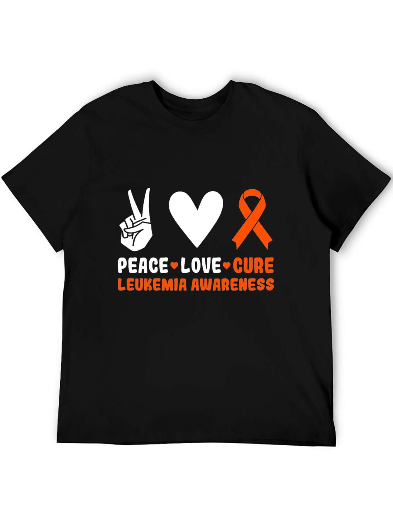 Peace Love Cure Leukemia Awareness T-Shirt