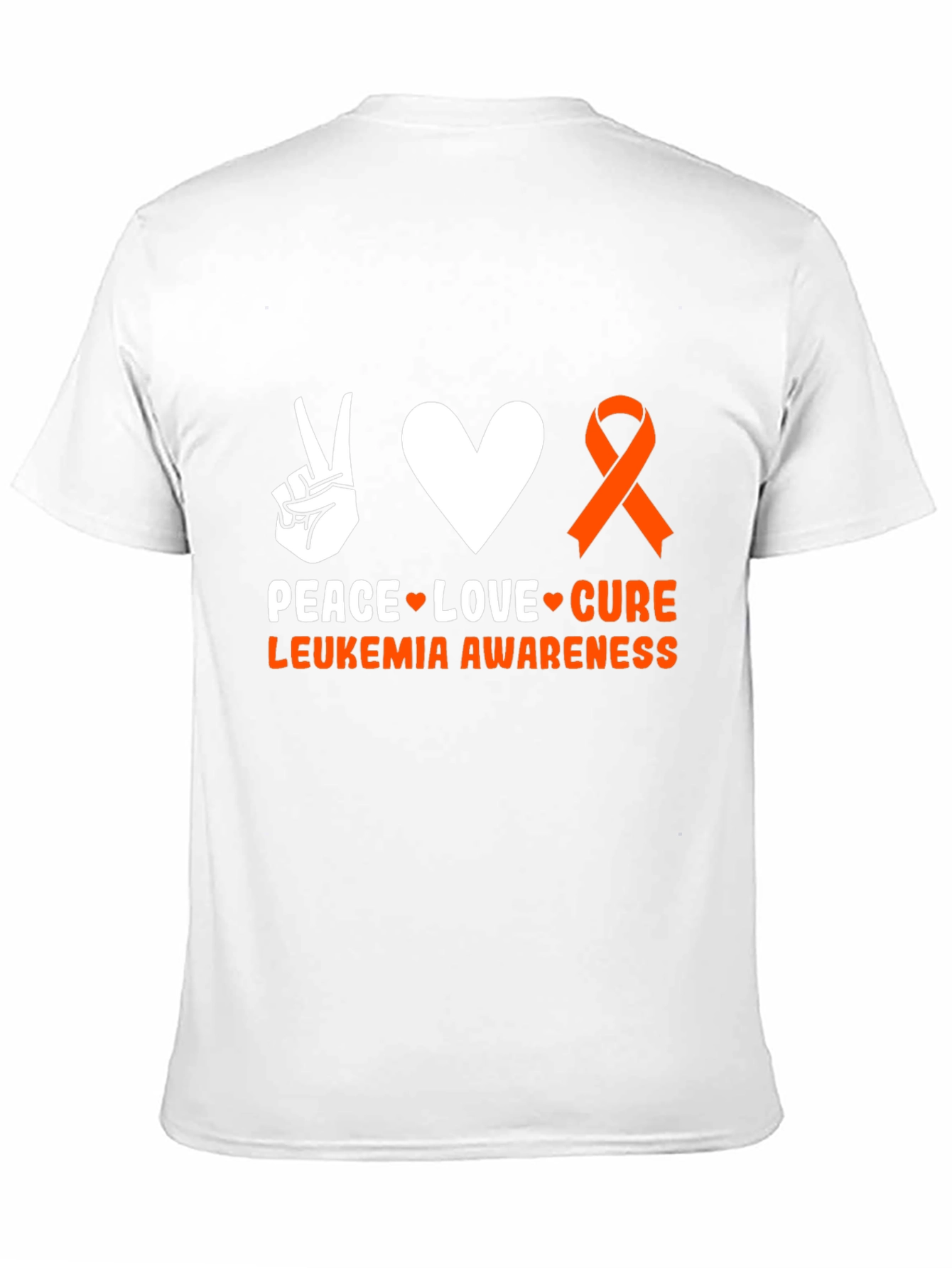 Peace Love Cure Leukemia Awareness T-Shirt