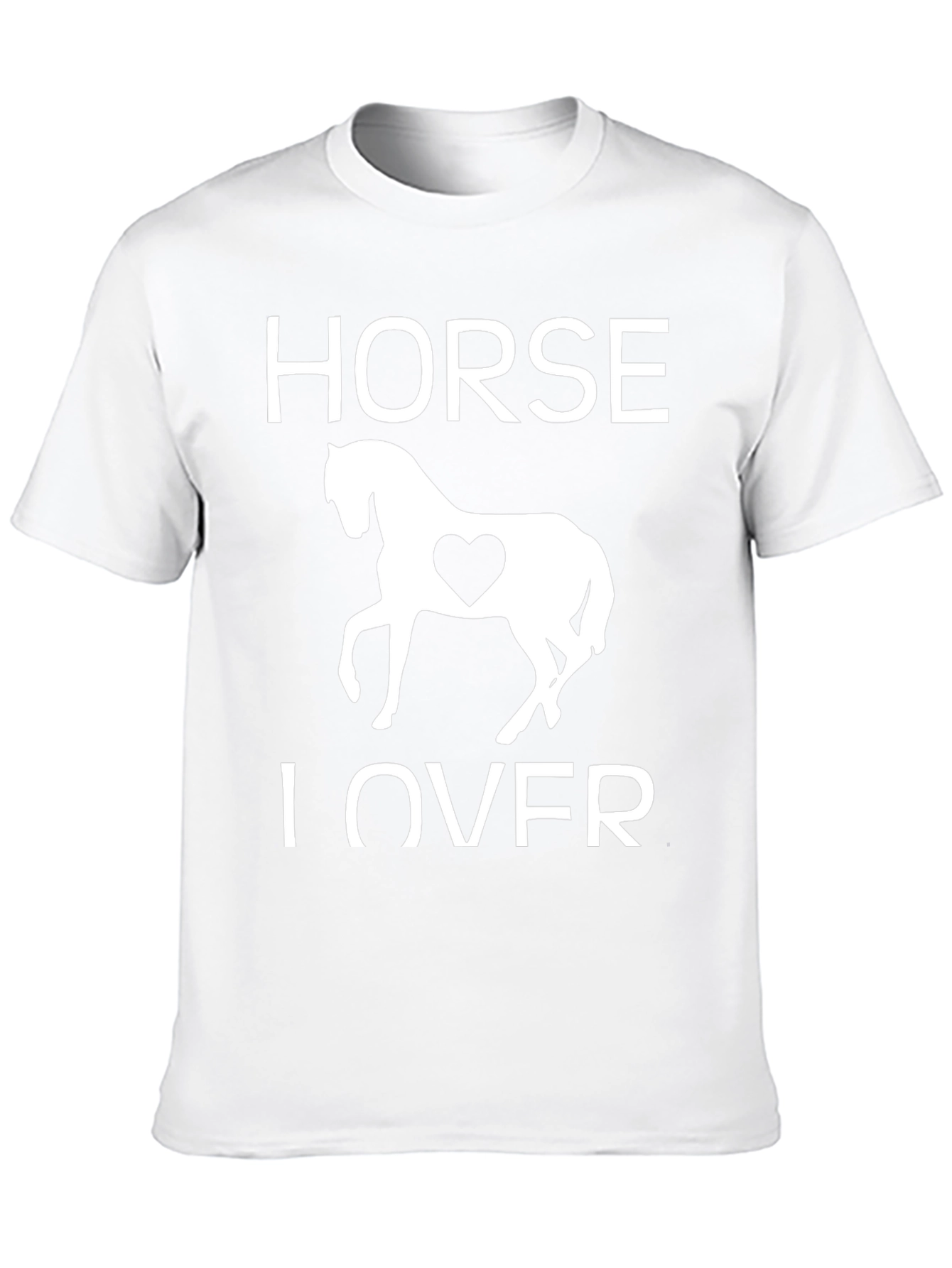 Horse Lover Graphic Tee - Black Cotton T-Shirt