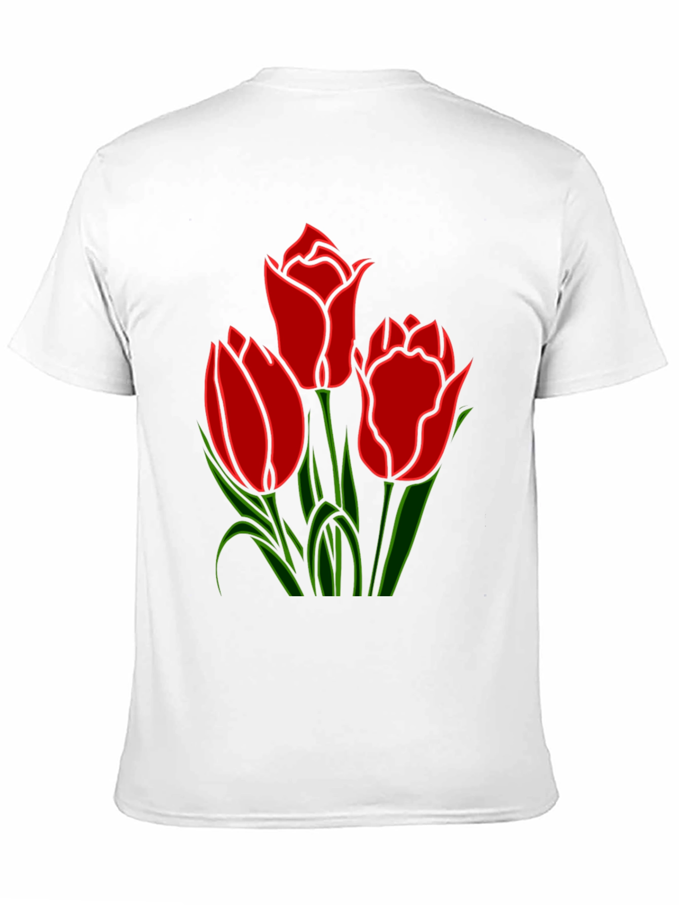 Tulip Graphic Tee - Stylish Floral Design