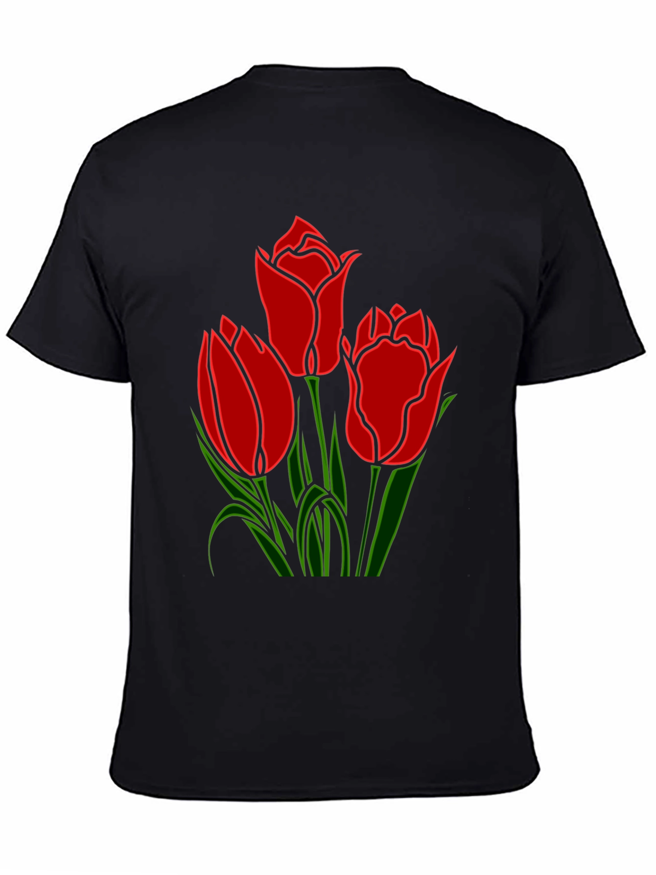 Tulip Graphic Tee - Stylish Floral Design