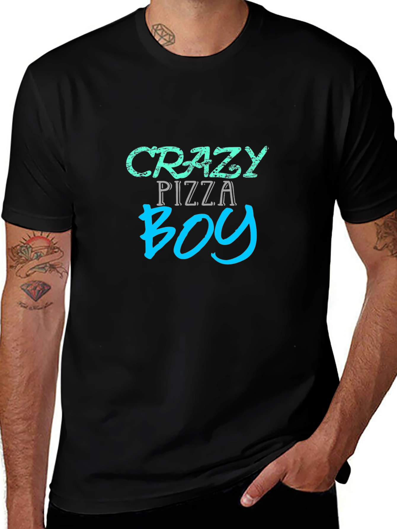 Crazy Pizza Boy Graphic Tee