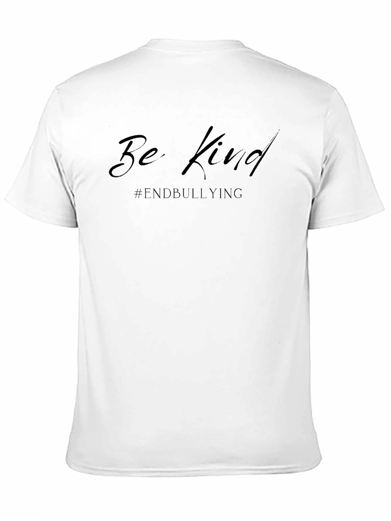 Be Kind End Bullying Black Graphic Tee Shirt