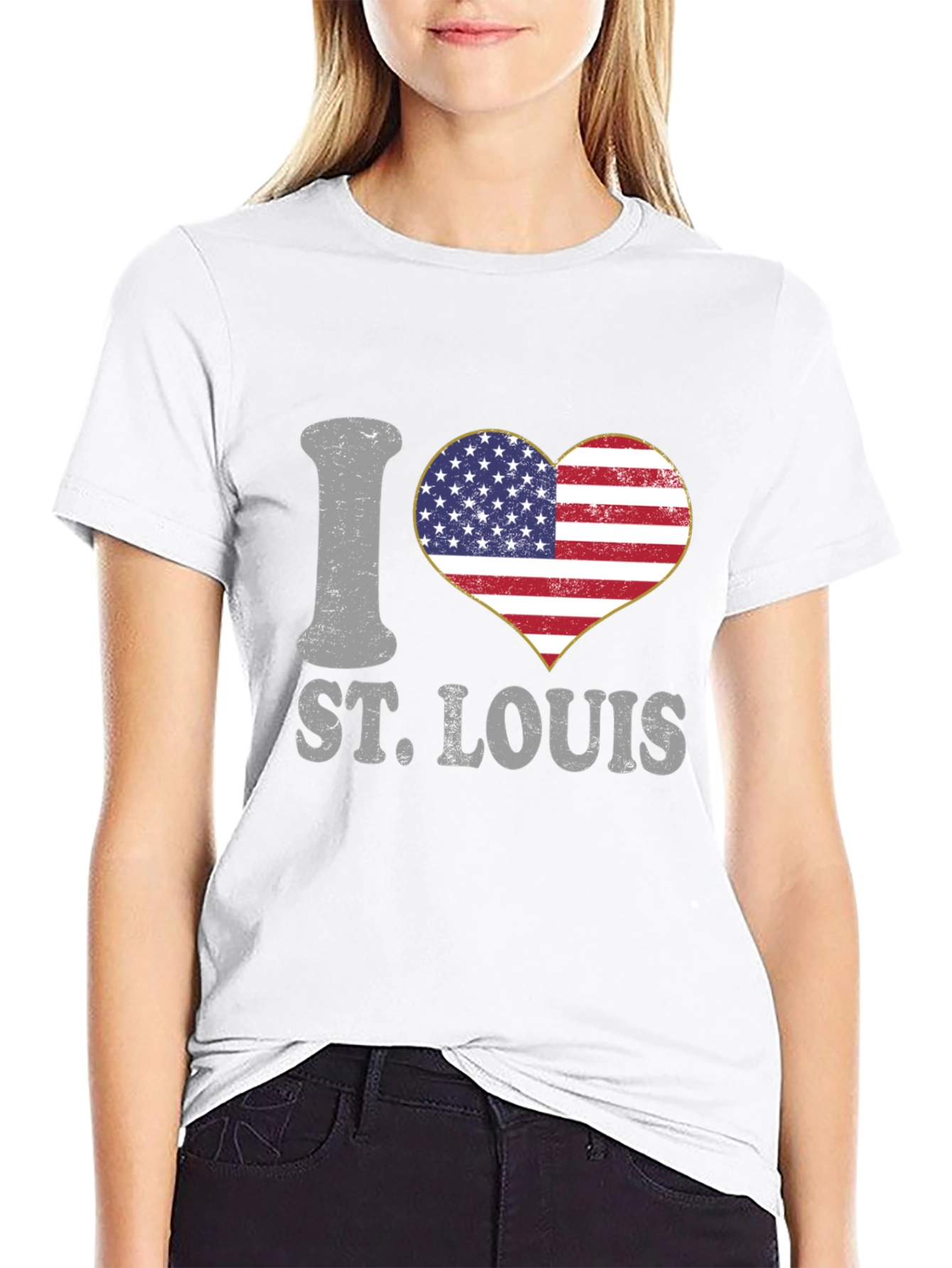 I Love St. Louis USA Heart T-Shirt