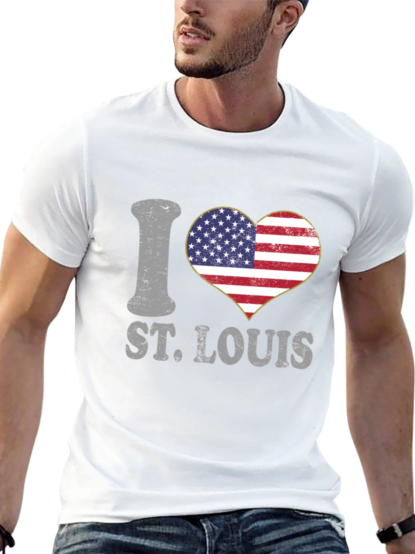 I Love St. Louis USA Heart T-Shirt