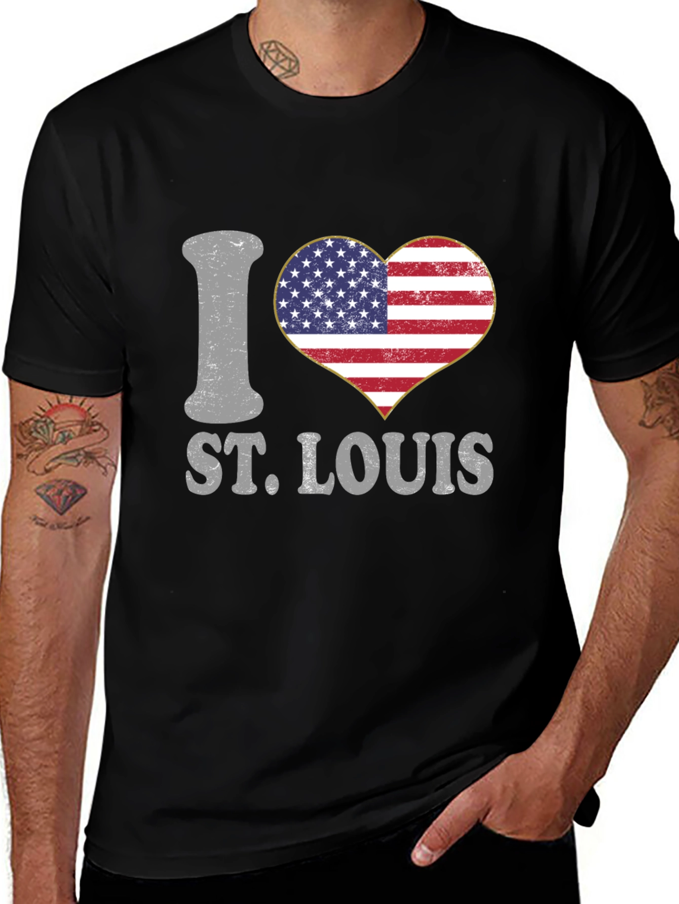 I Love St. Louis USA Heart T-Shirt