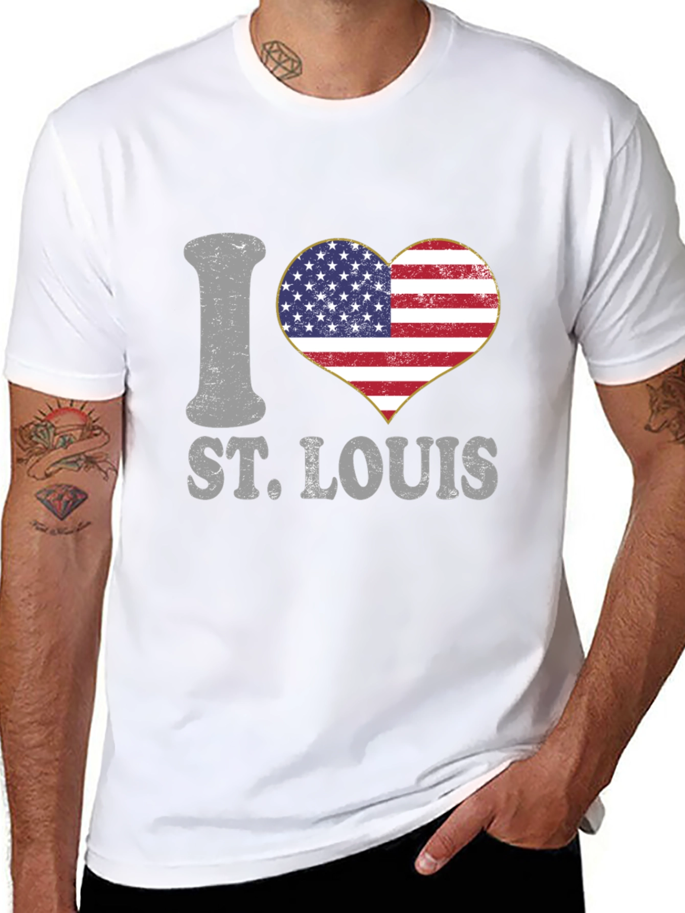 I Love St. Louis USA Heart T-Shirt