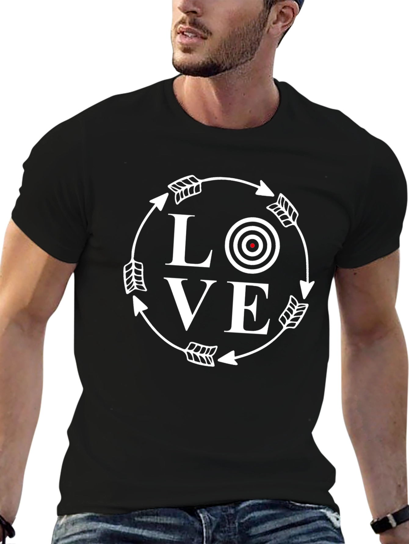 Love Target T-Shirt - Archer Arrow Design