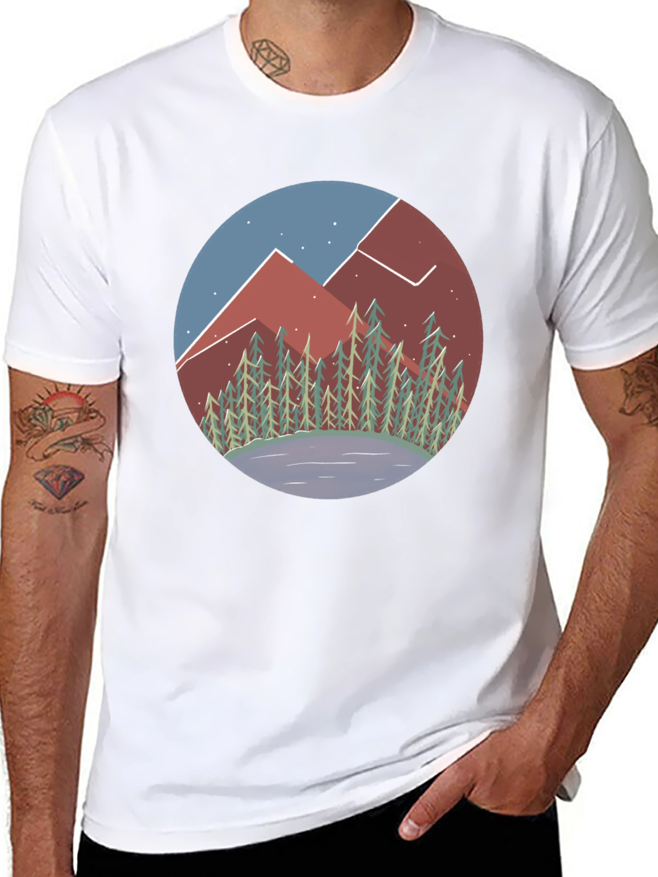 Mountain Vista Graphic Tee - Unisex Black Shirt